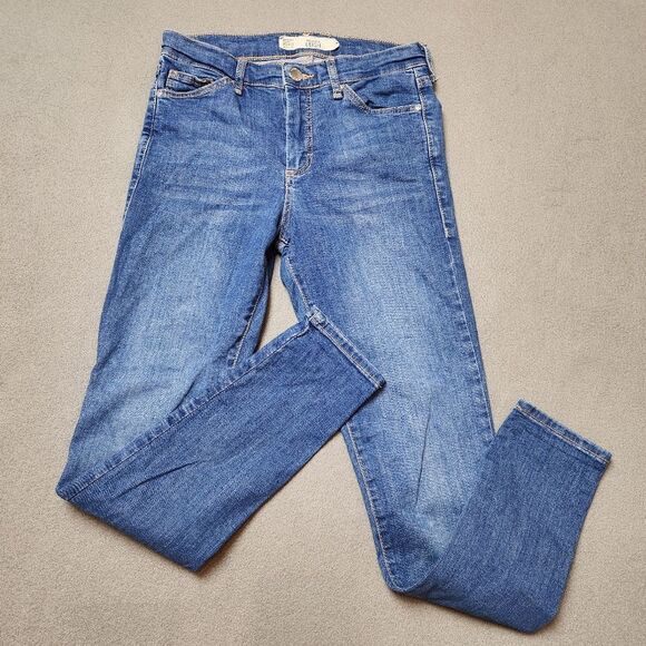 Topshop Blue Motto Leigh Skinny Jeans - Picture 3 of 12